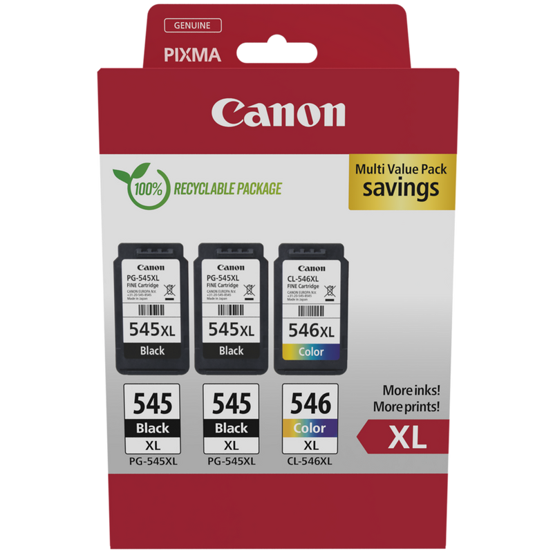 Buy Canon PG-545/CL-546 BK/C/M/Y Ink Cartridge Multipack In ...